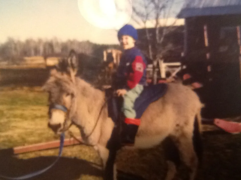 Young Matt Nelson aboard Cracker Jack