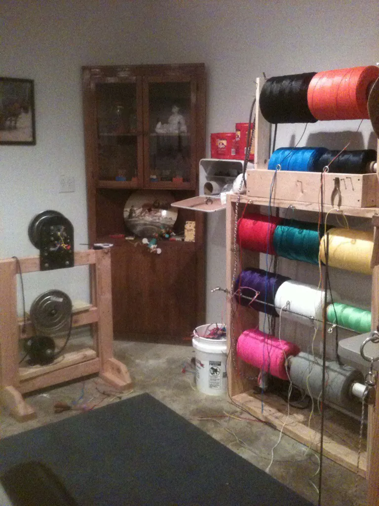 Rope making corner at Mr. Ed’s Farm